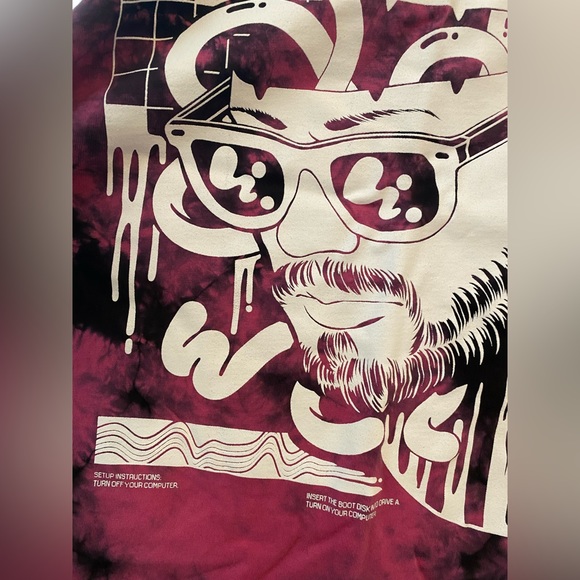 Paymoneywubby merch Meta Threads Men’s T-shirt Size 2XL Black Pink - Picture 3 of 5